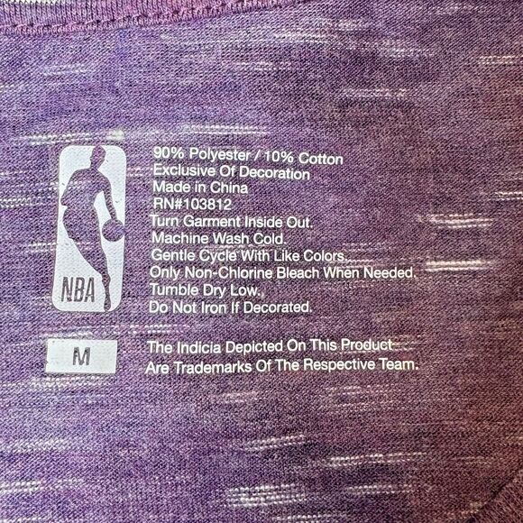 LA Lakers Womens Medium Purple TShirt NBA Basketball Team T-Shirt Top MLPS - Picture 4 of 6